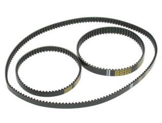 automotive drive belt on pulley