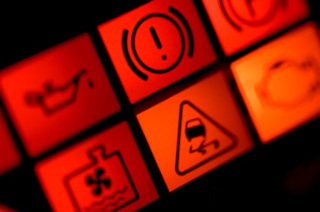 electrical warning lights on dash
