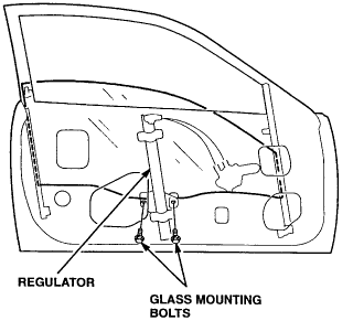 power window line drawing